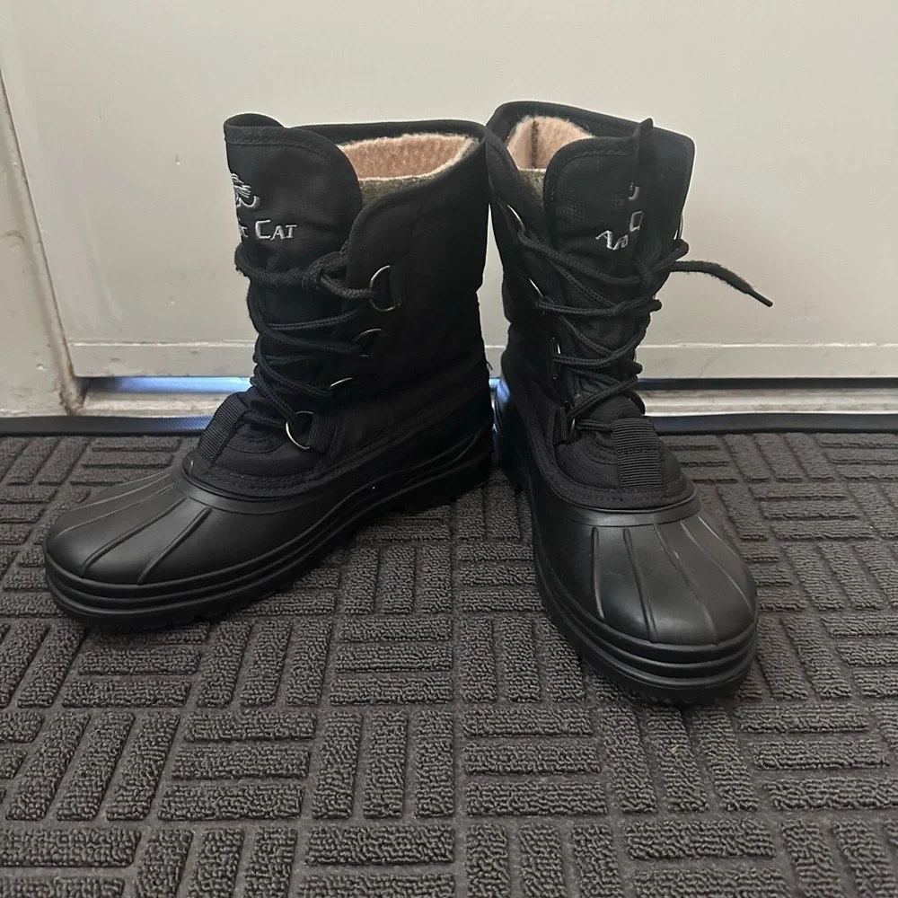 Black Kids Snow Boots